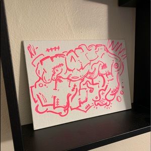 5”x 3” Personal art graffiti decor